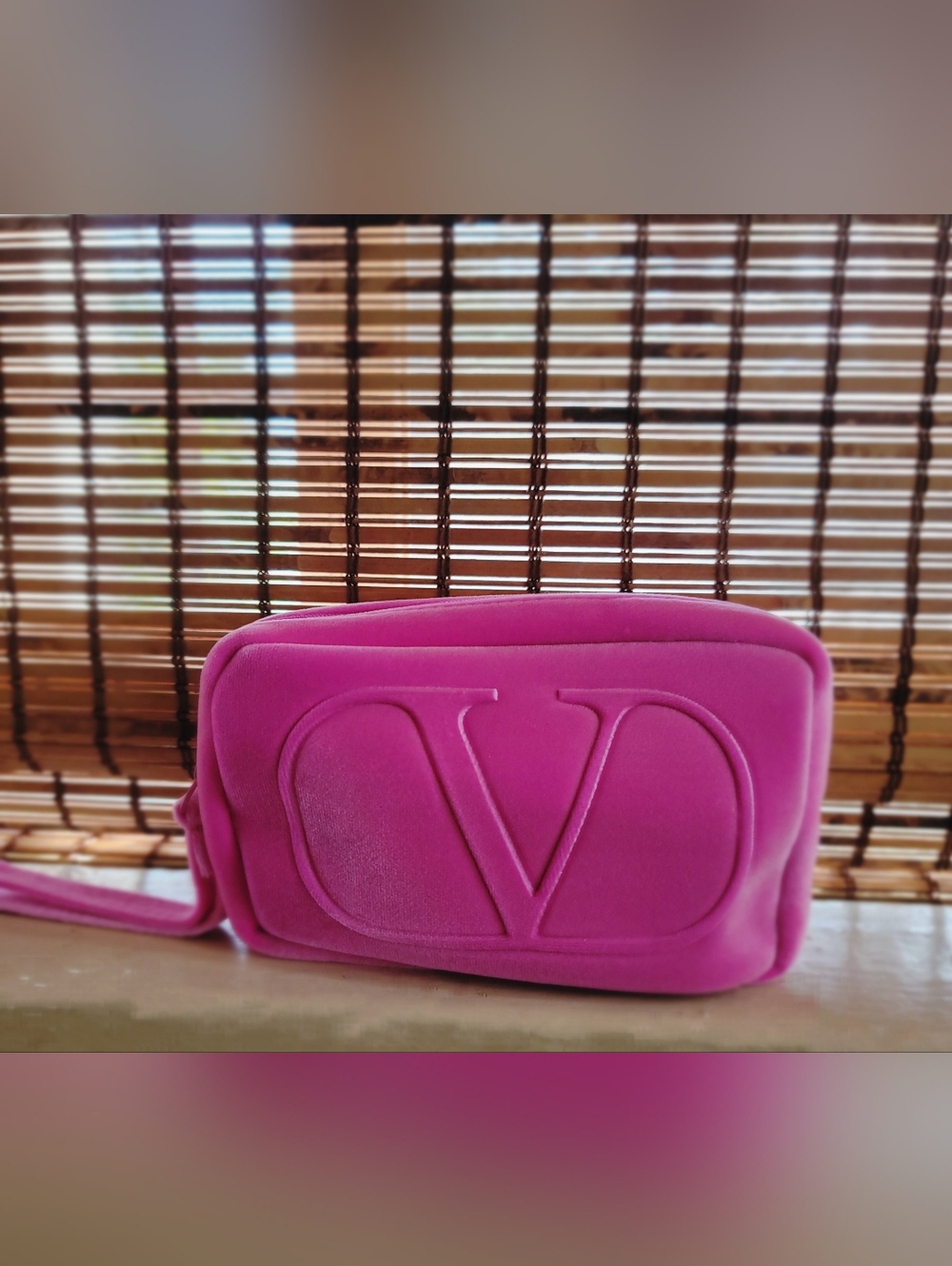 Pink Valentino Wristlet